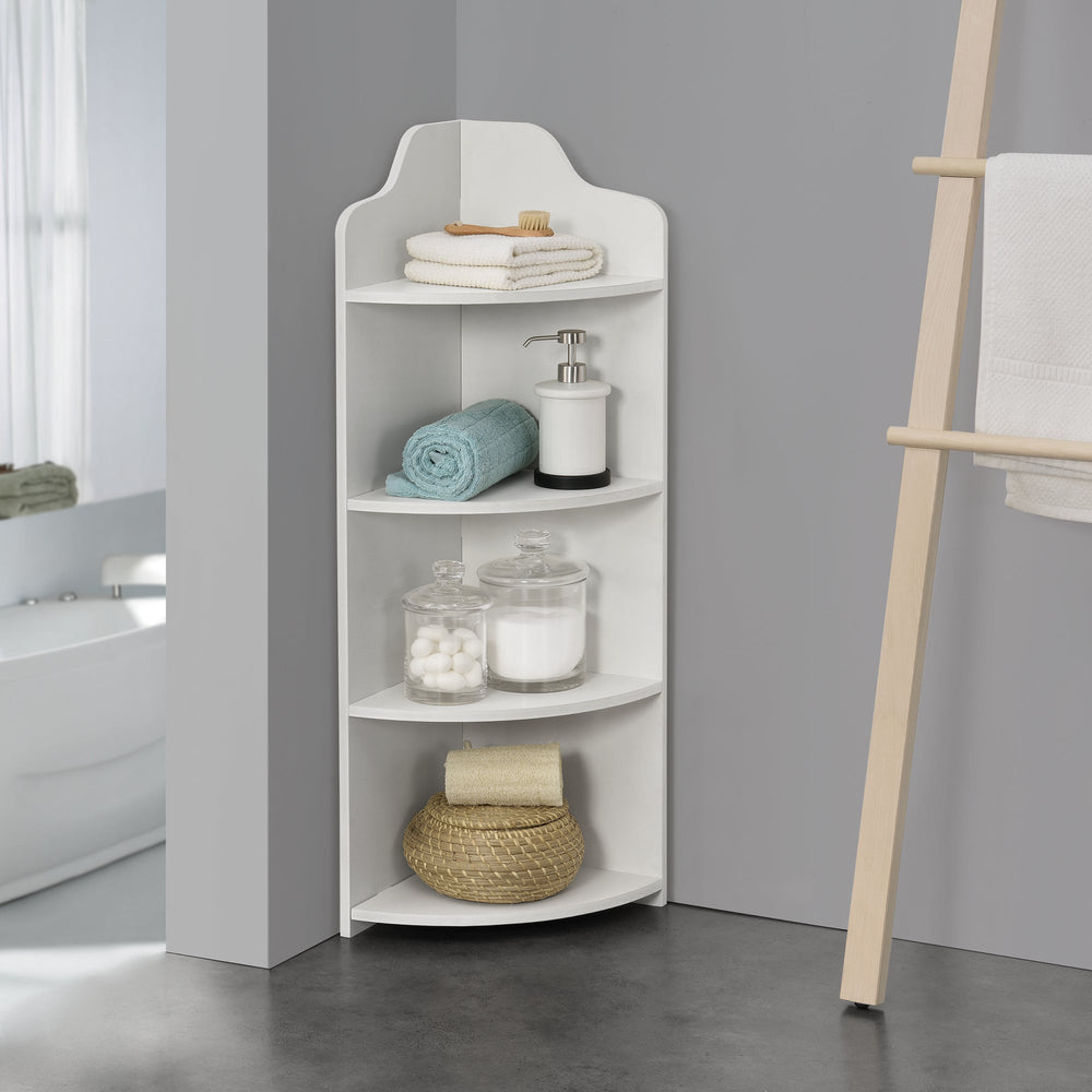 Hjørnereol Bjurholm 90x28x28 cm [en.casa] - premiumXL