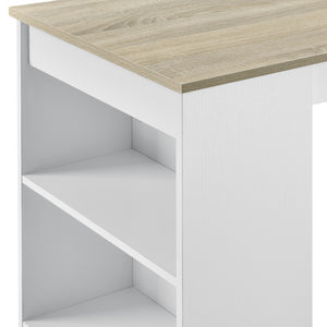[en.casa] Elegant barbord med kopholder 110x50x103cm - krydsfiner - forskellige farver