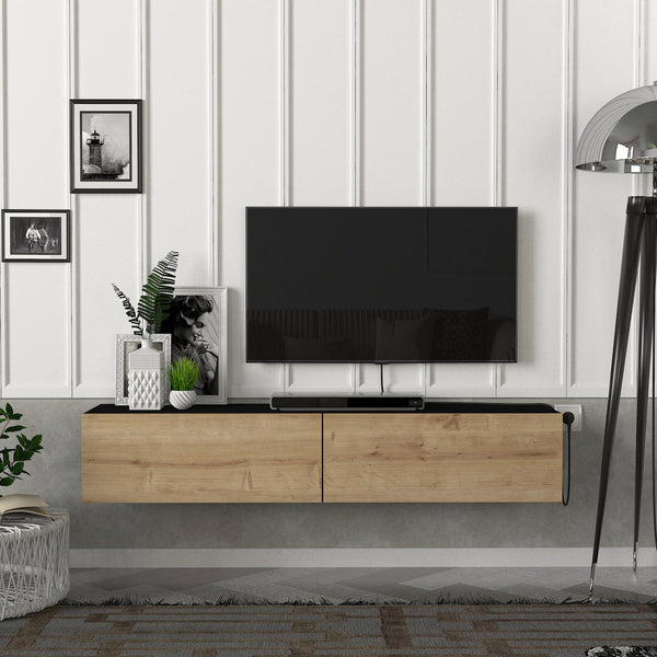 TV-møbel Toivakka 135x31x25cm i forskellige farver. [en.casa]