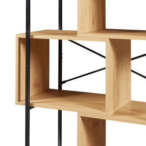 Bogreol Rennebu Sort/Eg [en.casa]