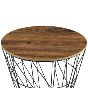Metal kurv sidebord Codogno sæt af 2 i forskellige farver farver en.casa