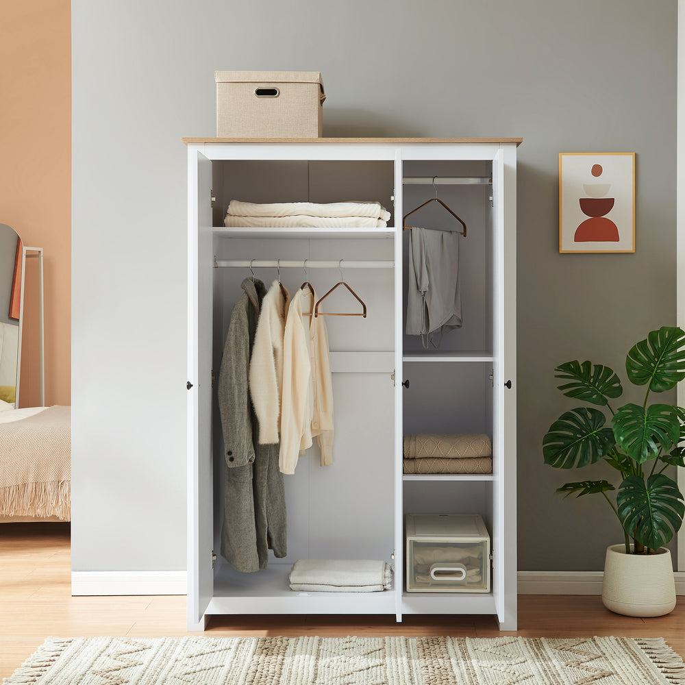 Garderobeskab Vasand 175x120x52 cm [en.casa]