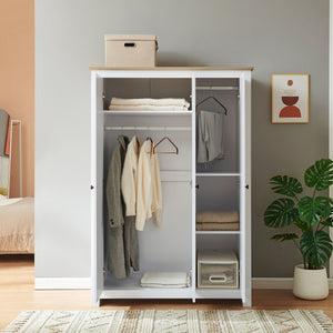 Garderobeskab Vasand 175x120x52 cm [en.casa]