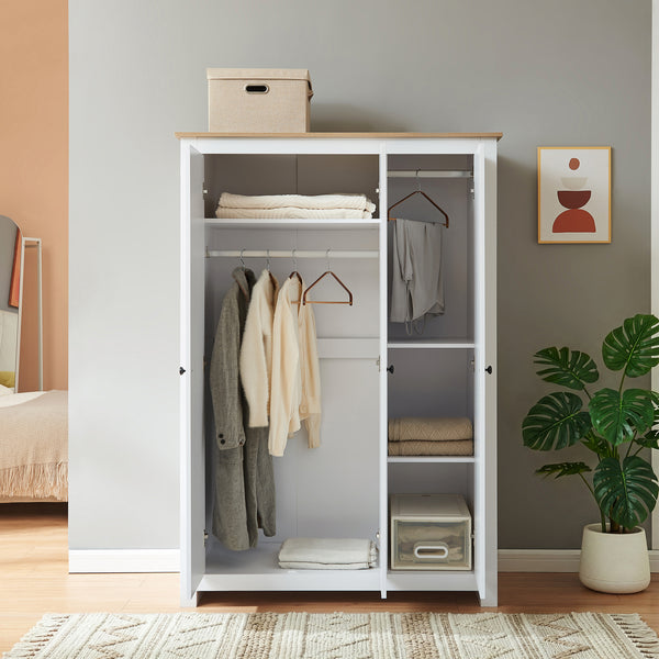 Garderobeskab Vasand 175x120x52 cm [en.casa]