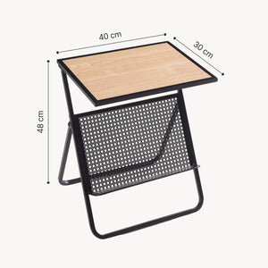 Sidebord med avisholder Jäller [en.casa]