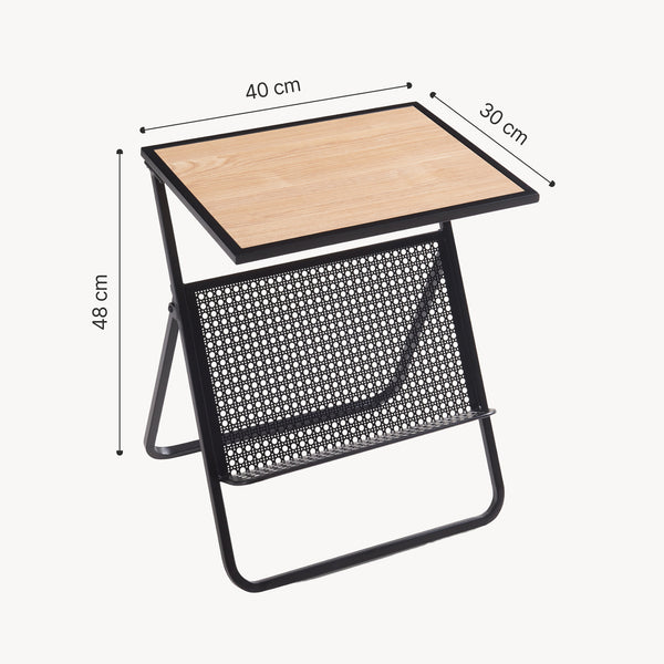 Sidebord med avisholder Jäller [en.casa]