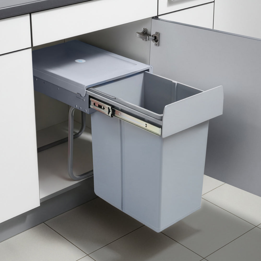 Indbygning - affaldsspand Froland 2/3 rum grå forskellige varianter [en.casa] - premiumXL