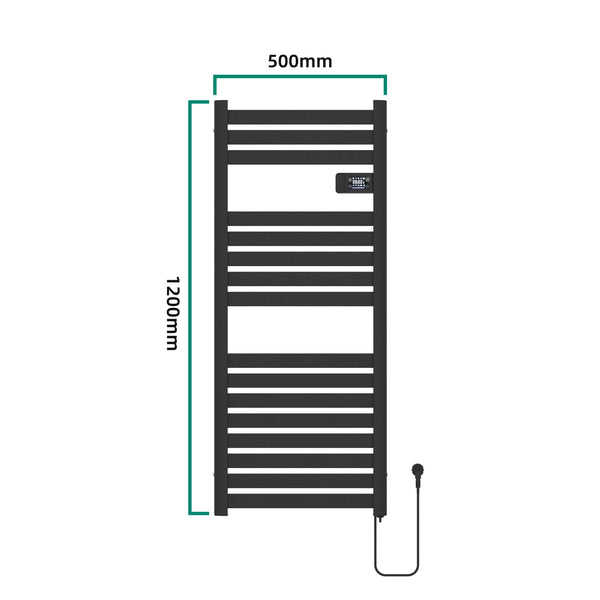 Elektrisk håndklæderadiator Ringebu 120x50cm i forskellige farver. farver [pro.tec]