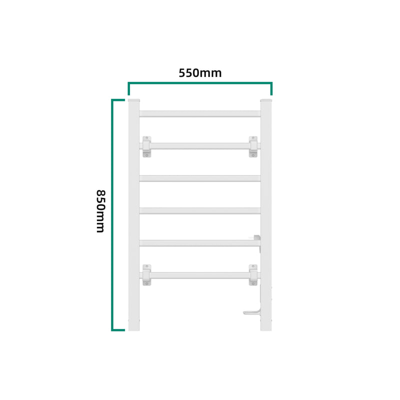 Målskitse Elektrisk håndklæderadiator Savitaipale 85x55 cm i forskellige farver. farver [pro.tec]