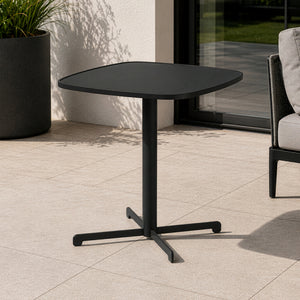 Udendørs bistrobord Foggia 75x70x70 cm stål antracitgrå [casa.pro]