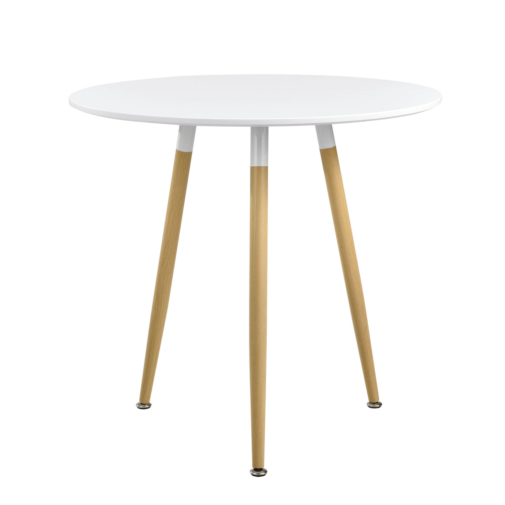Spisebord Camille Ø80 cm Retro - Design Hvid en.casa - premiumXL