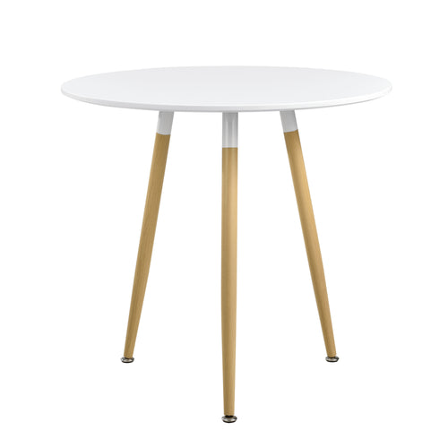 Spisebord Camille Ø80 cm Retro - Design Hvid en.casa - premiumXL