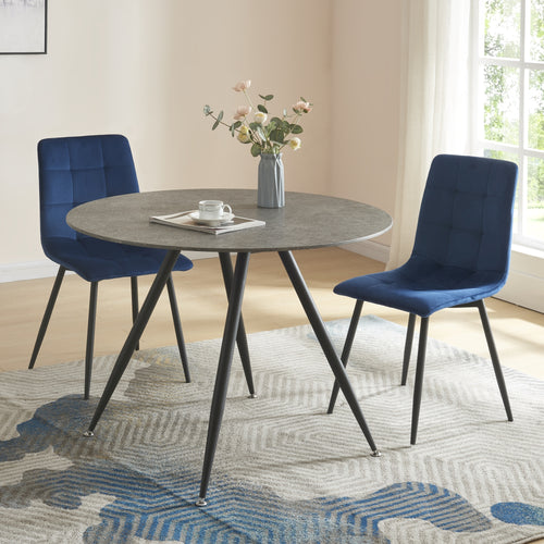 Spisebord Fitjar beton-look i forskellige størrelser [en.casa] - premiumXL