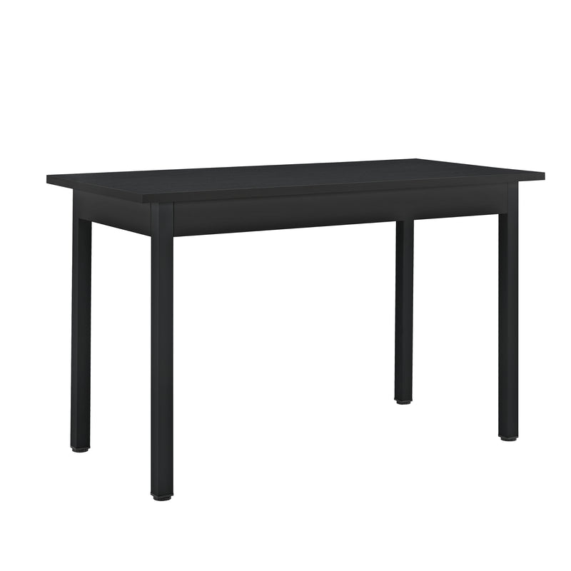 Målskitse [en.casa]® Spisegruppe Lendava - sort bord og 4 stole - 120x60x75cm - i forskellige farver
