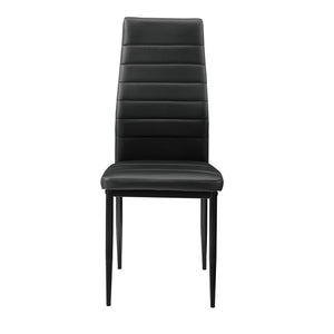 [en.casa]® Spisebord Hillerød - 105x60x75cm - 4 stole - kunstlæder
