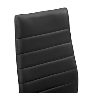 [en.casa]® Spisebord Hillerød - 105x60x75cm - 4 stole - kunstlæder