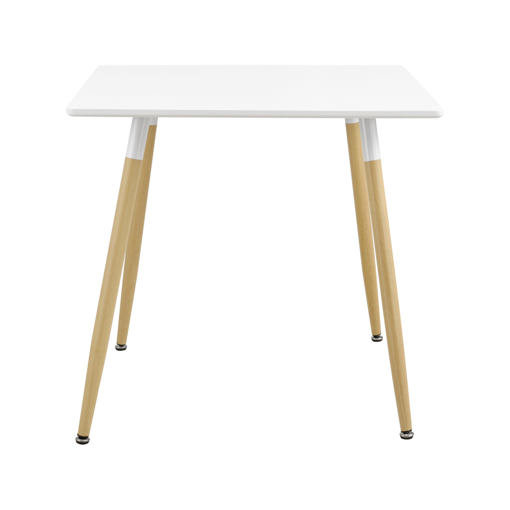 Spisebord Hessen 80x80x74 cm Hvid Mat i firkantet og rund en.casa - premiumXL