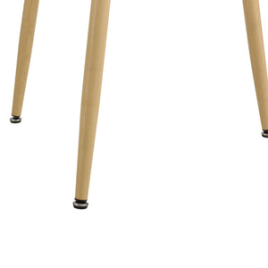 [en.casa]® Spisebord Margrethe - 80x80x74cm - stål - MDF - eg farvet - hvid - plads for 3 personer - vælg model