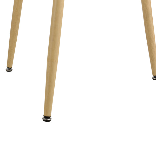 [en.casa]® Spisebord Margrethe - 80x80x74cm - stål - MDF - eg farvet - hvid - plads for 3 personer - vælg model