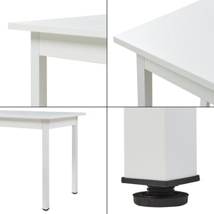 Spisebord Den Haag sort / hvid 120x60 cm [en.casa]