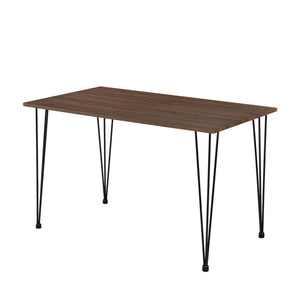 [en.casa]® Spisebord med Hårnål Ben og 4 Stole