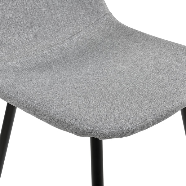 [en.casa]® Spisebord med Hårnål Ben og 4 Stole