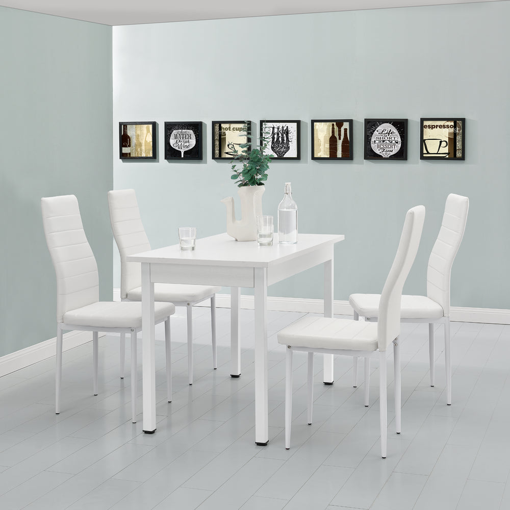 Spisegruppe Jørpeland (sæt, 5-dele) 120x60 cm forskellige farver [en.casa] - premiumXL