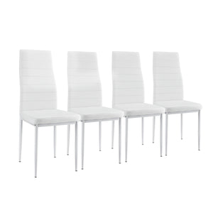  [en.casa]® Spisebord Tønder - (120x60x75cm) - 4 stole - i forskellige farver