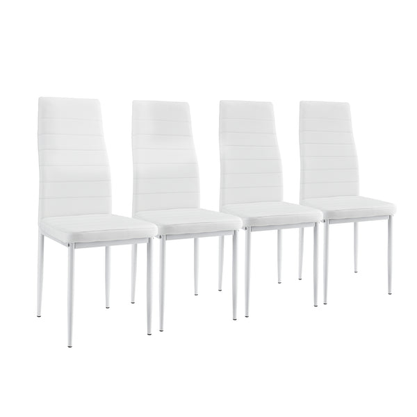  [en.casa]® Spisebord Tønder - (120x60x75cm) - 4 stole - i forskellige farver