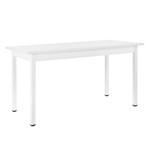 [en.casa]® Spisebord Lyngby - 140x60x75cm - 6 stole - i forskellige farver
