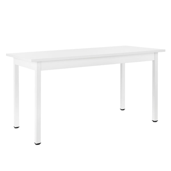 [en.casa]® Spisebord Lyngby - 140x60x75cm - 6 stole - i forskellige farver