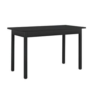 [en.casa] Spisebordssæt Lind - spisebord og 4 stole -120x60x75cm - i forskellige farver