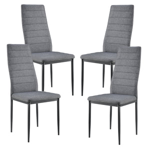 [en.casa] Spisebordssæt Lind - spisebord og 4 stole -120x60x75cm - i forskellige farver
