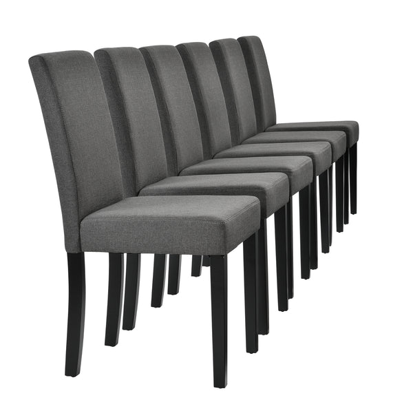 [en.casa]® Spisebord - 140x90cm - og 6 stole