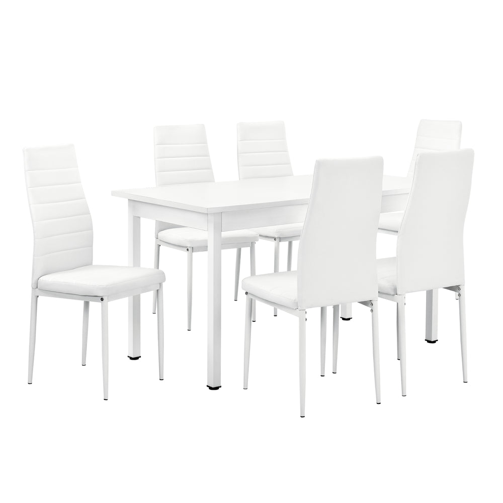 Spisegruppe Bjerkvik (sæt, 7-dele) 140x60 cm i forskellige farver [en.casa] - premiumXL