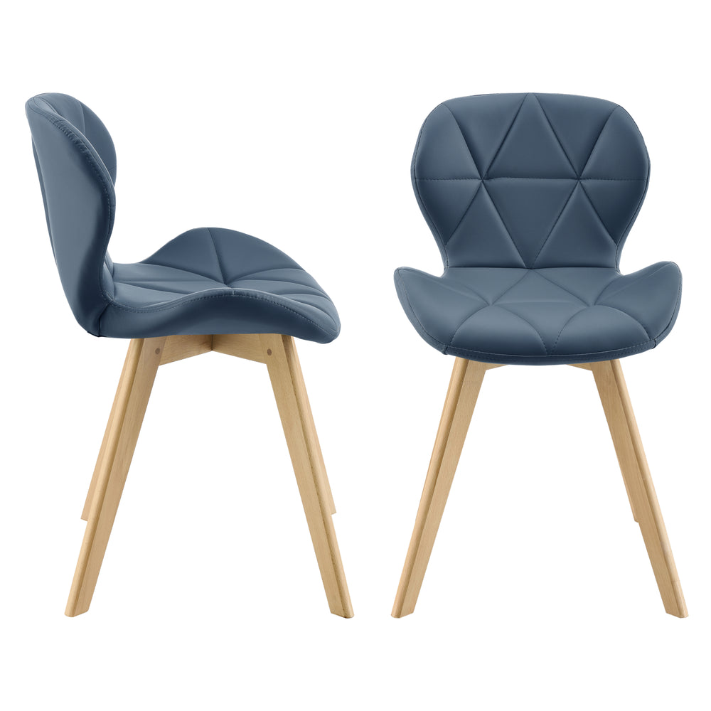 Spisestuestol Älmhult 6 - sæt med 78x47x52 cm kunstlæder forskellige farver [en.casa] - premiumXL