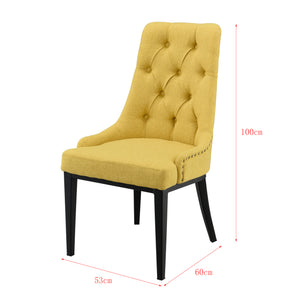 Spisebordsstol Chesterfield 100x53x60 cm i forskellige farver farver en.casa
