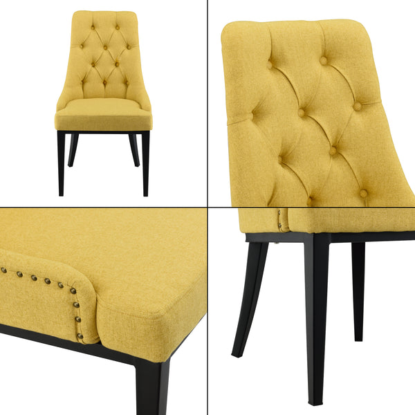Spisebordsstol Chesterfield 100x53x60 cm i forskellige farver farver en.casa