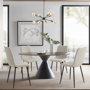 Spisebordsstol Elsern sæt med 4 [en.casa]