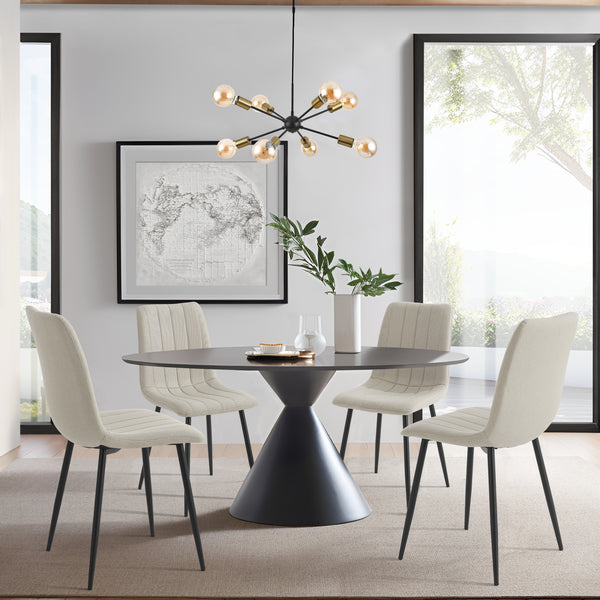 Spisebordsstol Elsern sæt med 4 [en.casa]