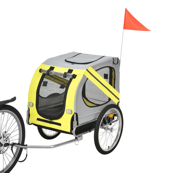 [pro.tec]® Hundetransport - cykelanhænger til transport af hunde - bærekapacitet: 26 kg - i forskellige farver