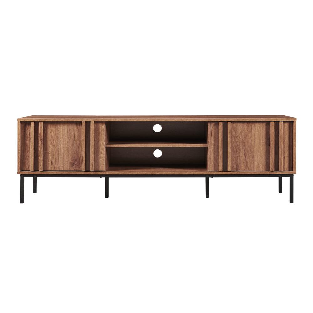 TV-skab Kilmandar 160x40x49 cm valnøddetræ-look [en.casa]