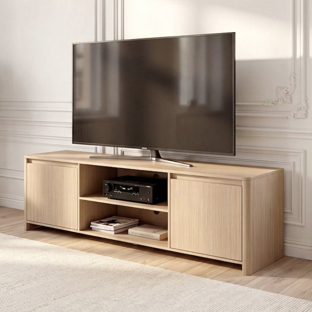 TV-skab Takranmaa 150x40x50 cm egetræslook [en.casa]