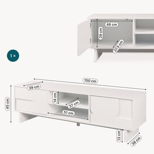TV-skab Katanshumn med 2 døre 150x39x45 cm [en.casa]