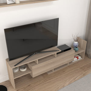 Liksefte TV-skab med væghylde 154x28x42 cm [en.casa]