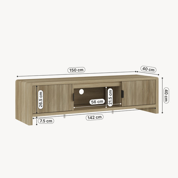 TV-skab Lukkodso 150x40x40 cm [en.casa]