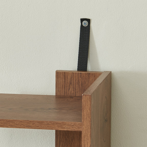 Mesa de TV Rauki con estantes laterales 233x31x141 cm - [en.casa]