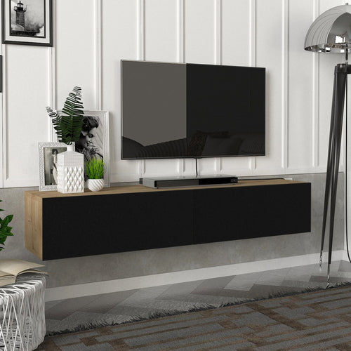 TV-skab Toivakka 135x31x25cm i forskellige farver [en.casa] - premiumXL
