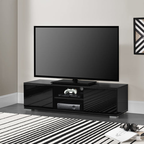 [en.casa]® Tv-bord - 2 dørrer - 34,5x120x40cm - MDF - i forskellige farver