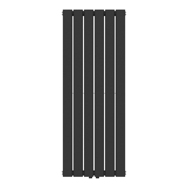 Designradiator Nore sort 120x45cm dobbeltlag 1140W [neu.haus]